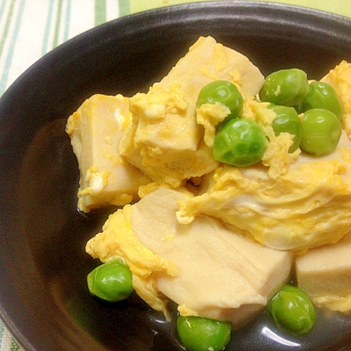 高野豆腐とグリーンピースの卵とじ レシピ 作り方 By Anelavivi 楽天レシピ 高野豆腐とグリーンピースの卵とじ レシピ 作り方 By Anelavivi 楽天レシピ